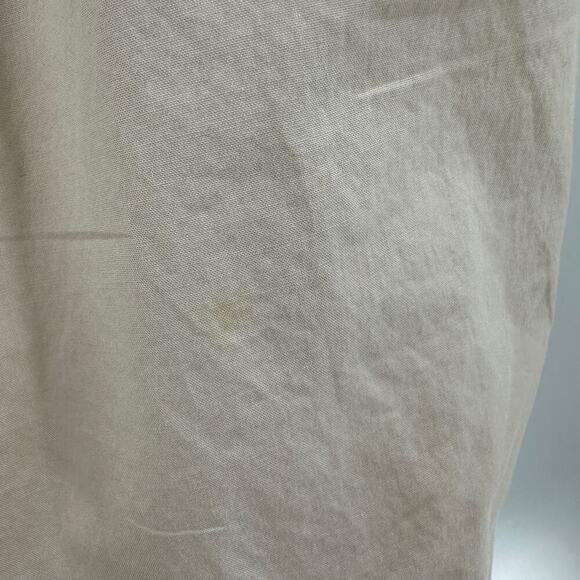 Lou & Grey Tan Cotton Elastic Drawstring Waist Pocket Cropped Pants Size Large - Picture 7 of 16